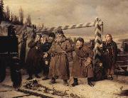 Vasily Perov, At the railroad